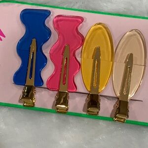 NWT Anthropologie crease free hair clips (4 piece)
